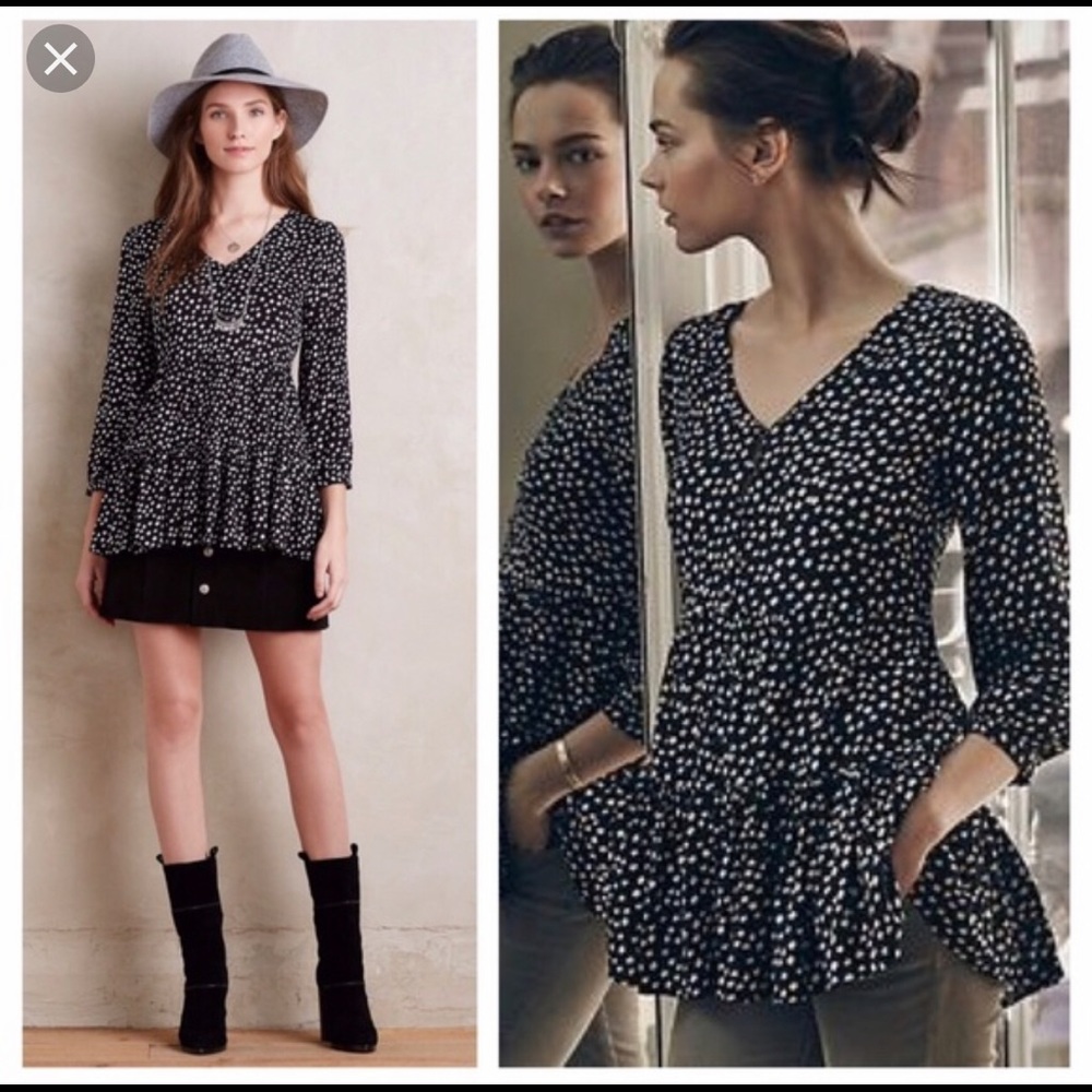 {Maeve} Lila Tiered Tunic